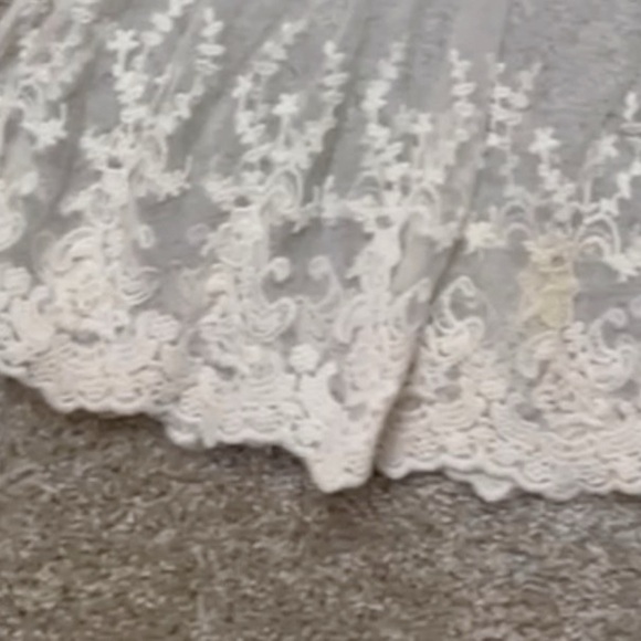 Hazel Brand Cream Crochet Lace Tunic Fairy Cottagecore Castlecore Romantic - Picture 6 of 7